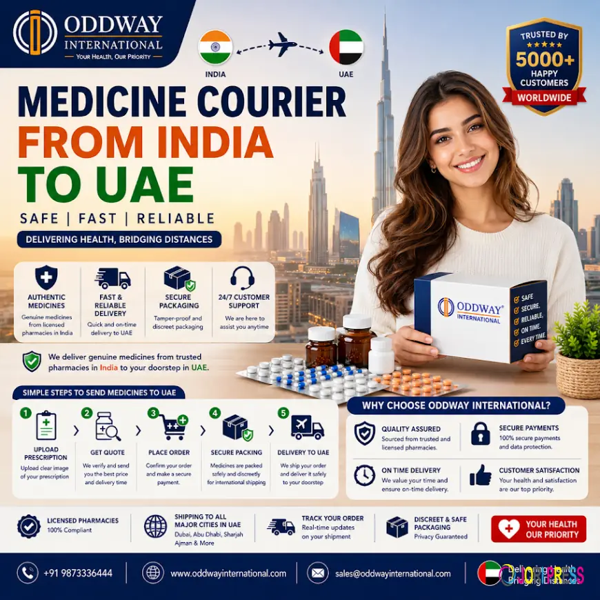 Why Choose Medicine courier from India to UAE for Fast Delivery - Oddway