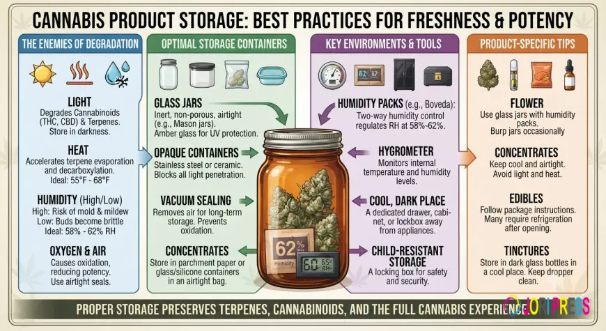 Cannabis Product Storage: Best Practices for Freshness