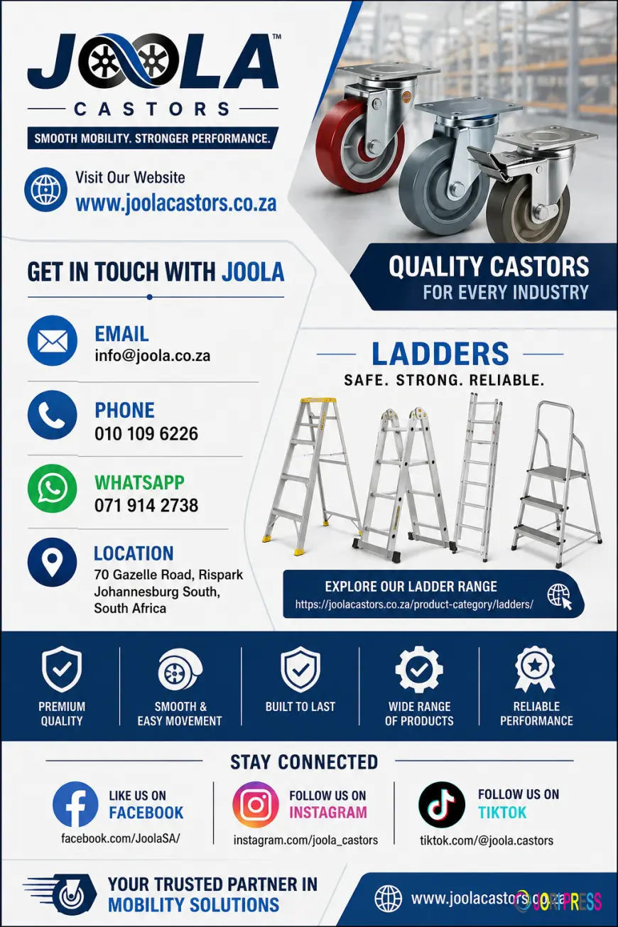 Joolacastors Joola | Castors, Trolleys & Ladders South Africa