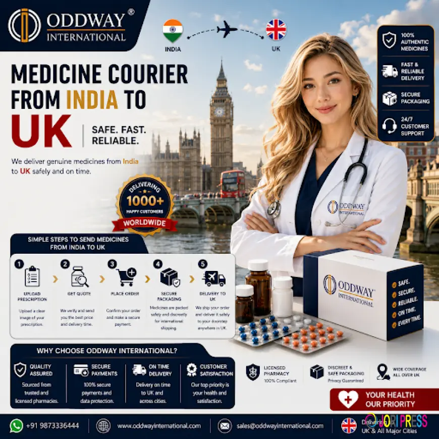 Looking for a Medicine Courier from India to UK? Start Here - Oddway
