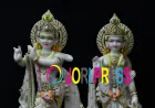Buy Marble Krishna Idol for Temple – Radha Krishna Murti