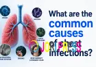 What are the common causes of chest infections?