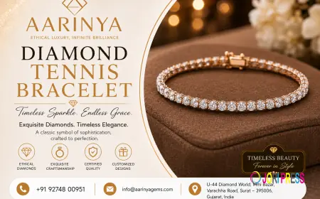 Timeless Diamond Tennis Bracelet for Every Occasion | Aarinya Gems Pvt. Ltd.