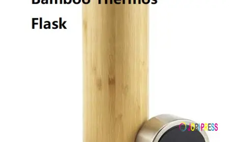 Bamboo Thermos Flask by AIJUNWARE for Natural Daily Hydration