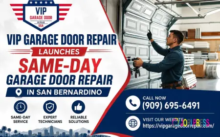 VIP Garage Door Repair Launches Same-Day Garage Door Repair in San Bernardino