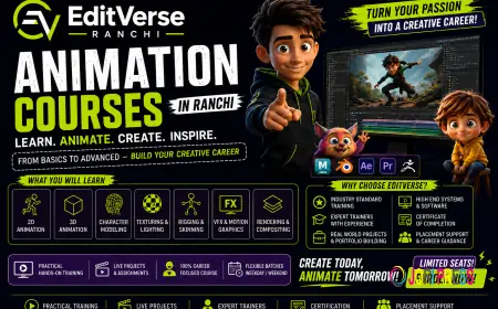 3D Animation Courses in Ranchi – Practical Training for Creative Careers | EDIT VERSE