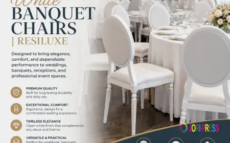 White Banquet Chairs | Resiluxe for Elegant Events