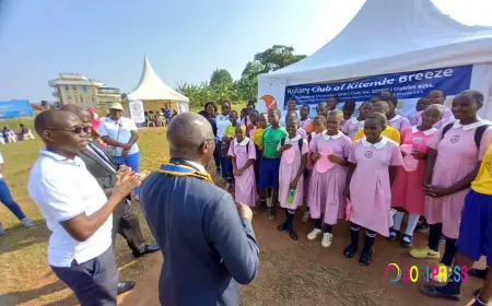 Rotarian Daniel Mukasa Ddamulira urges government to strengthen menstrual hygiene education among schools