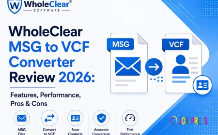 WholeClear MSG to VCF Converter Review 2026: Features, Performance, Pros & Cons