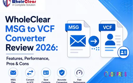WholeClear MSG to VCF Converter Review 2026: Features, Performance, Pros & Cons