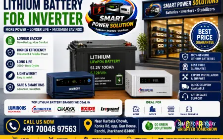 Lithium Battery for Inverter – Efficient Power Backup for Homes & Businesses