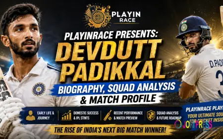 Playinrace Presents: Devdutt Padikkal Biography, Squad Analysis, and Match Profile