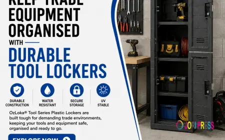 Keep Trade Equipment Organised with Durable Tool Lockers