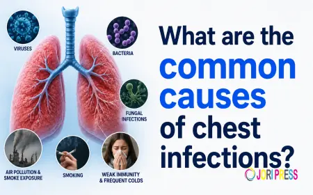 What are the common causes of chest infections?