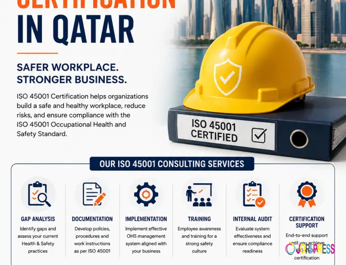 ISO 45001 Certification in Qatar: Build a Safer Workplace with ISO Consultancy Qatar