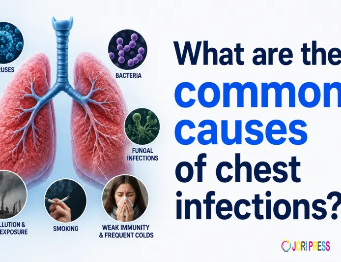 What are the common causes of chest infections?