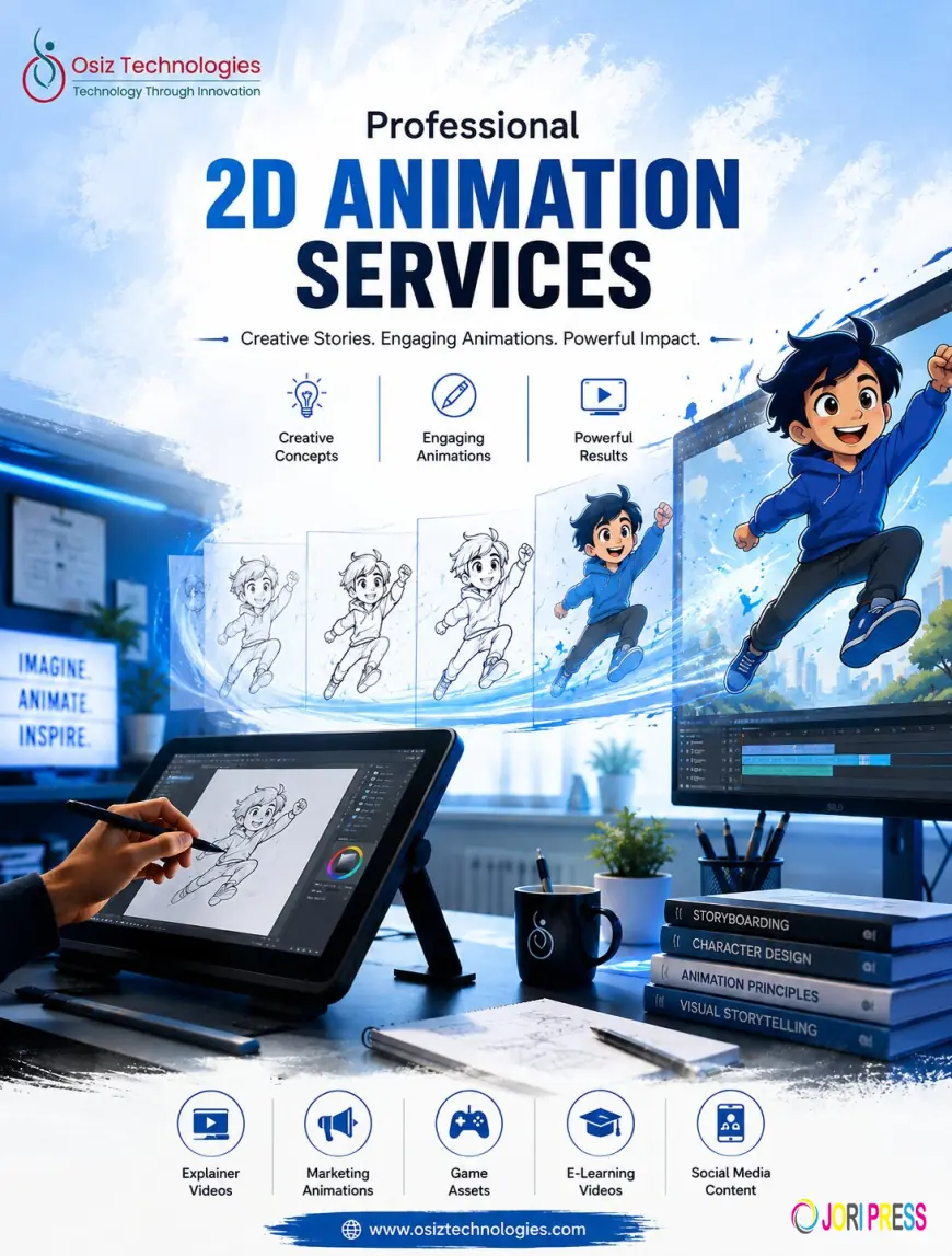 Transform Creative Ideas with Professional 2D Animation Services from Osiz Technologies