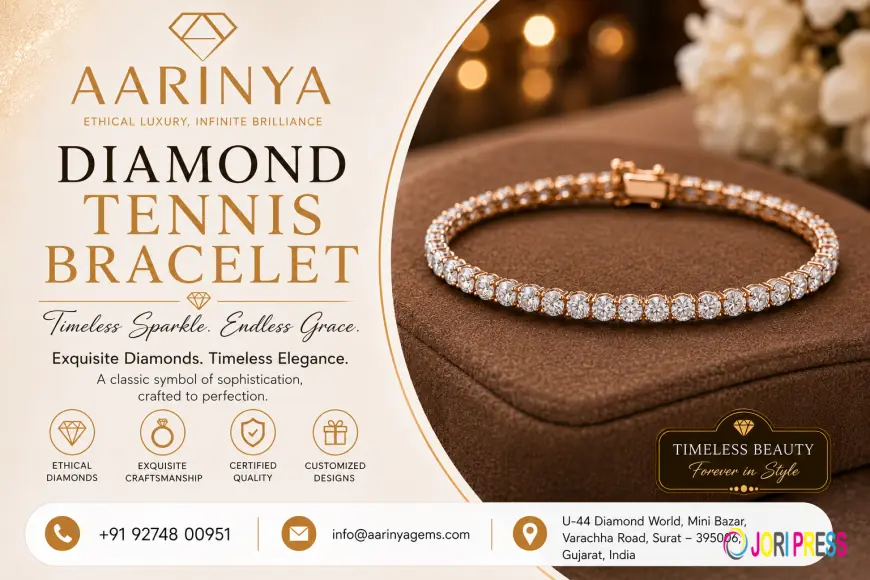 Timeless Diamond Tennis Bracelet for Every Occasion | Aarinya Gems Pvt. Ltd.