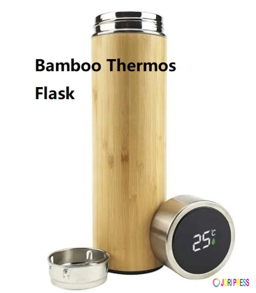 Bamboo Thermos Flask by AIJUNWARE for Natural Daily Hydration