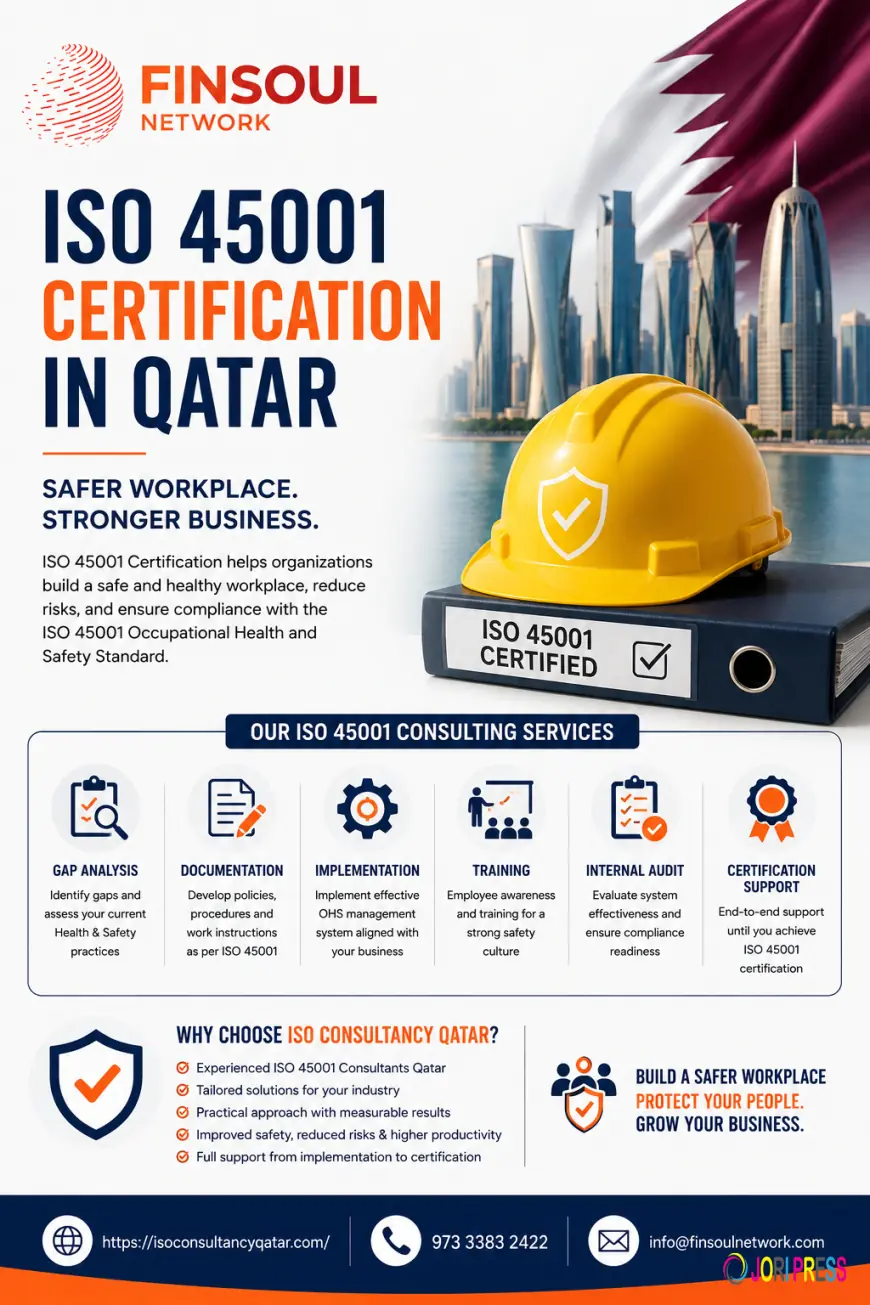 ISO 45001 Certification in Qatar: Build a Safer Workplace with ISO Consultancy Qatar