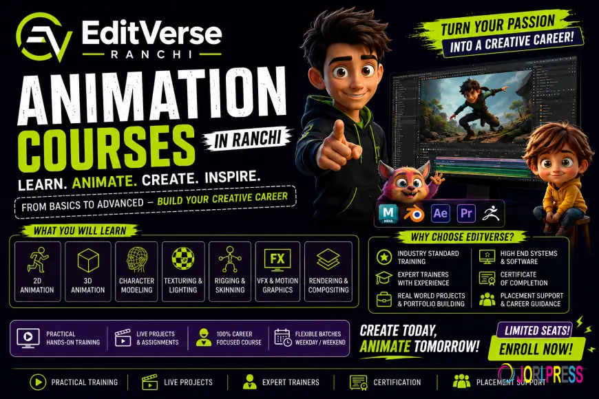 3D Animation Courses in Ranchi – Practical Training for Creative Careers | EDIT VERSE
