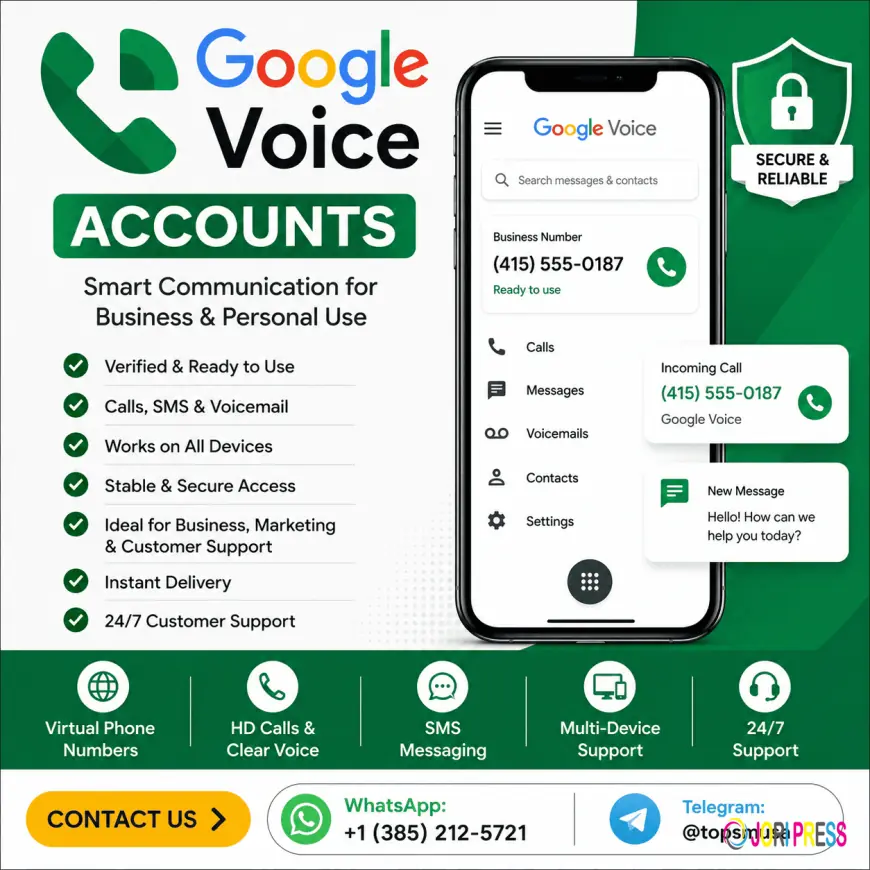 Buy Google Voice Accounts – Secure, Reliable & Ready to Use