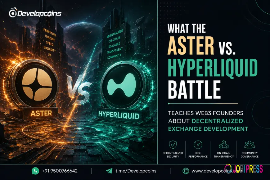 What the Aster vs. Hyperliquid Battle Teaches Web3 Founders About Decentralized Exchange Development