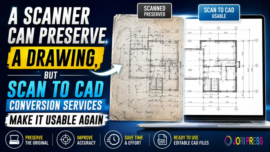 A Scanner Can Preserve a Drawing, But Scan to CAD Conversion Services Make It Usable Again