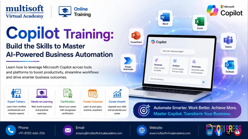 Copilot Training: Build the Skills to Master AI-Powered Business Automation