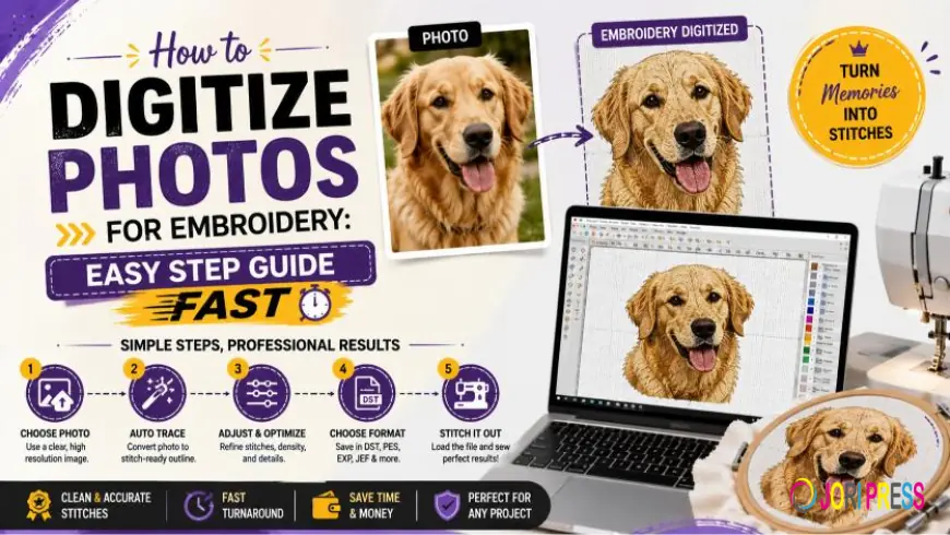 How to Digitize Photos for Embroidery: Easy Step Guide Fast