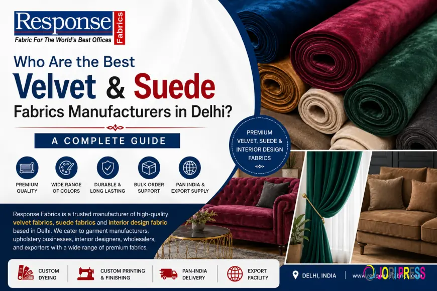Who Are the Best Velvet & Suede Fabrics Manufacturers in Delhi? A Complete Guide