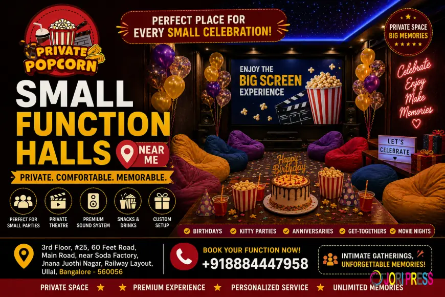 Small Function Halls Near Me – Celebrate Special Moments with Private Popcorn