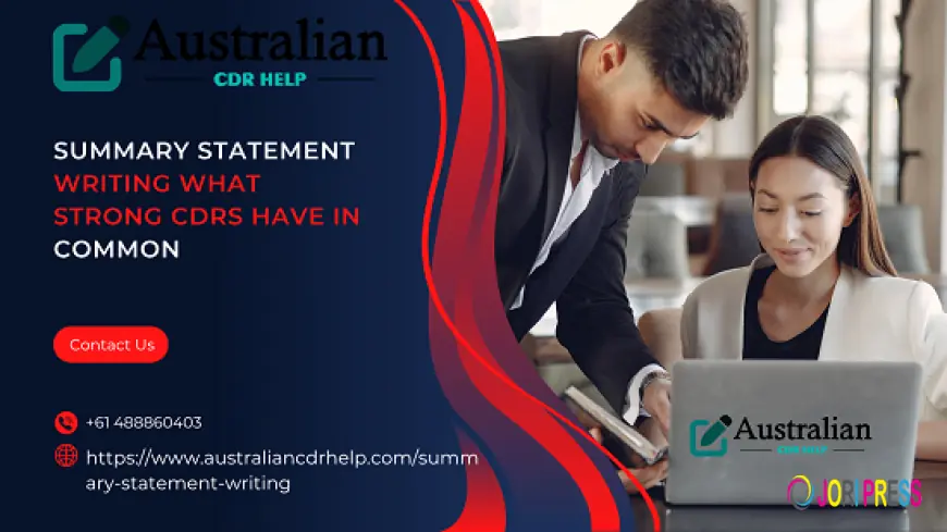 Summary Statement Writing What Strong CDRs Have In Common