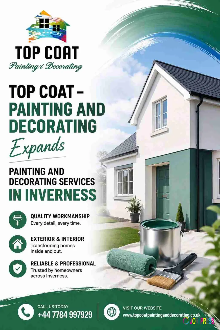 Top Coat - Painting and Decorating Expands Painting and Decorating Services in Inverness