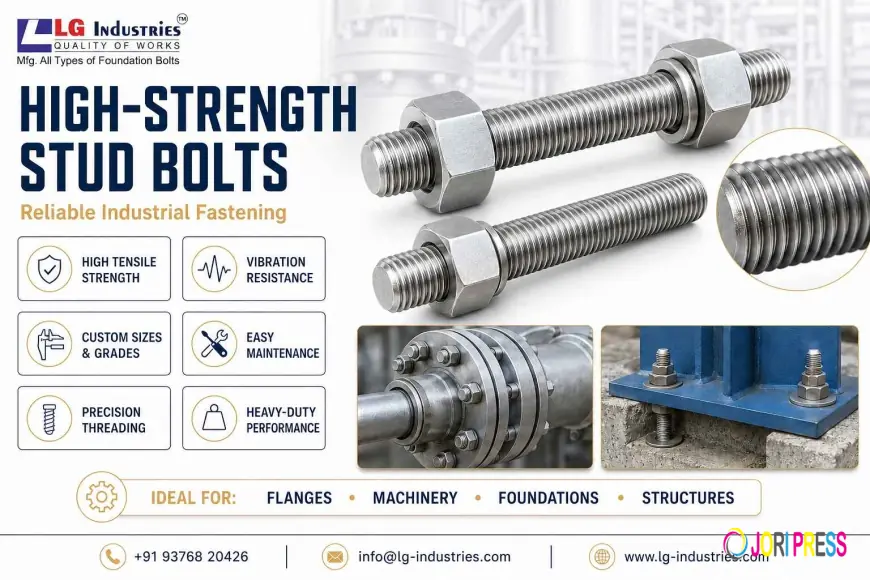 Stud Bolts Manufacturer for Strong Industrial Fastening