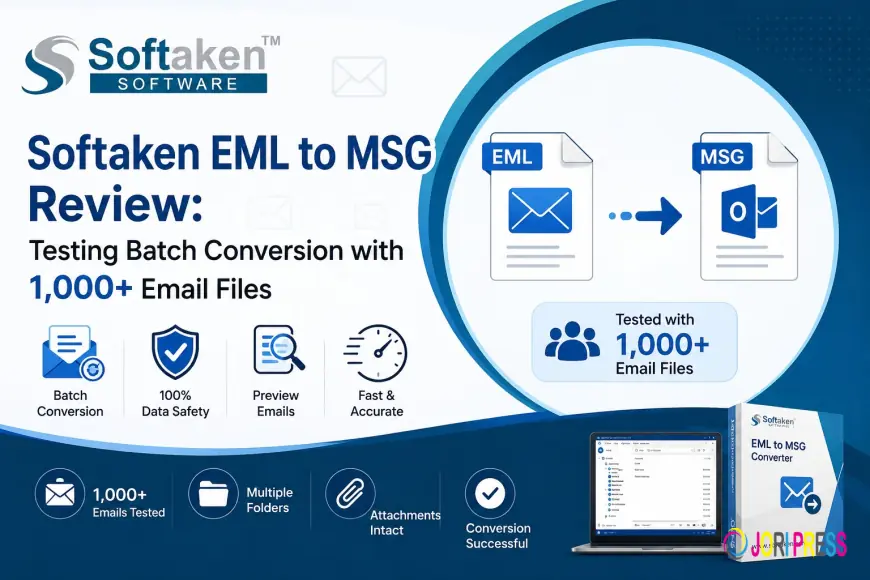 Softaken EML to MSG Review: Testing Batch Conversion with 1,000+ Email Files