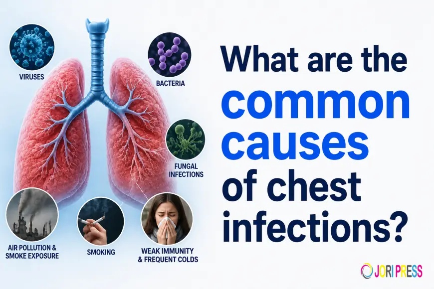 What are the common causes of chest infections?