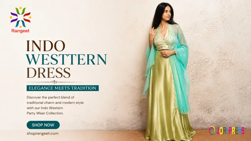 Get Stylish Indo-Western Party Gowns for Ladies Right Now | Rangeet LLC