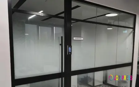 Custom Frosted Glass Stickers for Modern Offices, Shops and Glass Spaces