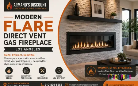 Modern Flare Direct Vent Gas Fireplace Los Angeles: A Guide to Stylish Home Heating