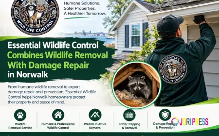 Essential Wildlife Control Combines Wildlife Removal With Damage Repair in Norwalk