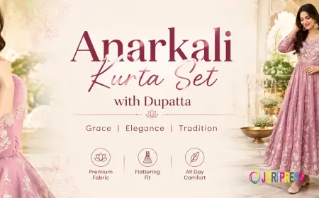 Anarkali Kurta Set with Dupatta: Elegant Ethnic Style for Every Occasion