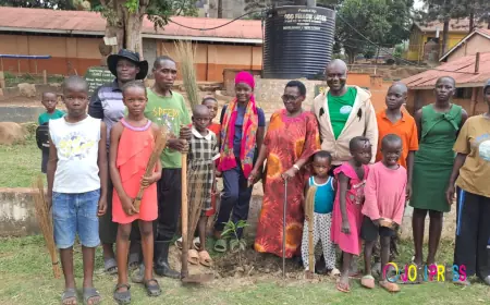Ruparelia Foundation Leads Massive Community Clean-Up and Tree-Planting Initiative at Uganda Police Children’s School, Kibuli