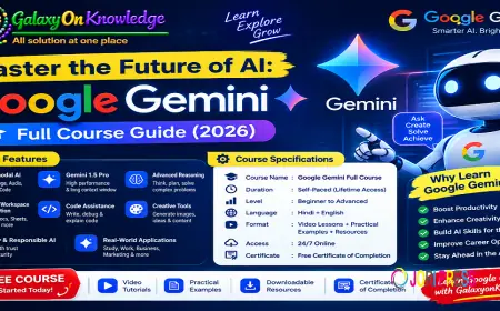 Master the Future of AI: Google Gemini Full Course Guide (2026)