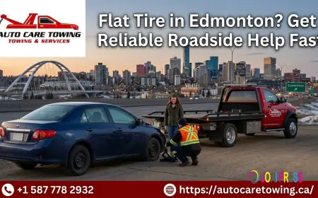 Flat Tire in Edmonton? Get Reliable Roadside Help Fast
