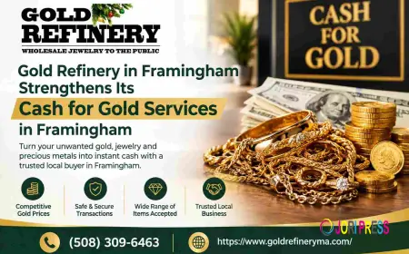 Gold Refinery in Framingham Strengthens Its Cash for Gold Services in Framingham