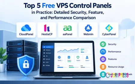 Top 5 Free VPS Control Panels in Practice: Detailed Security, Feature, and Performance Comparison