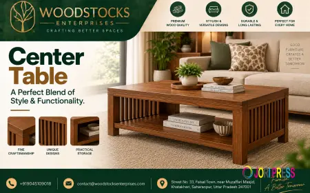Center Table – Stylish and Functional Living Room Furniture with Woodstocks Enterprises