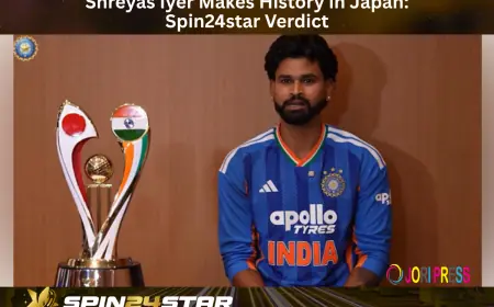 Shreyas Iyer Makes History in Japan: Spin24star Verdict