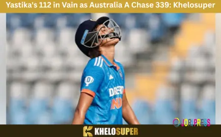 Yastika's 112 in Vain as Australia A Chase 339: Khelosuper